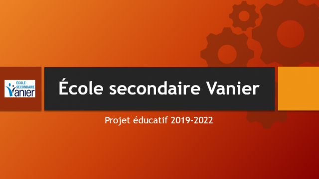 Projet éducatif 2019-2022